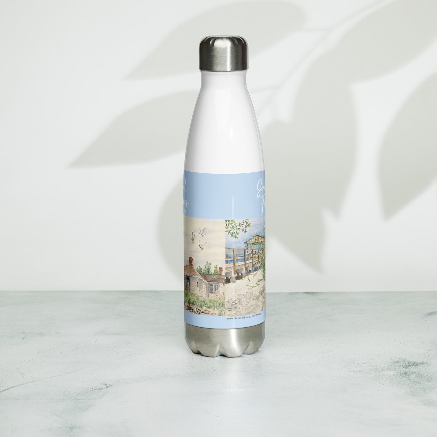 Sanibel Watercolor Water Bottle