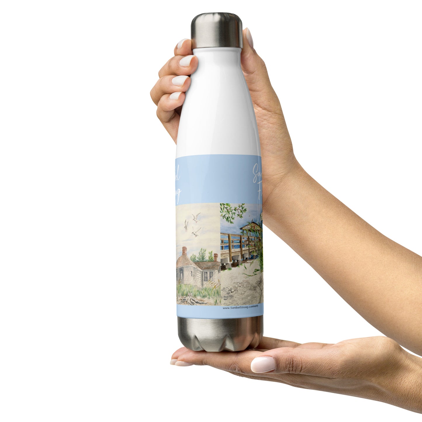 Sanibel Watercolor Water Bottle