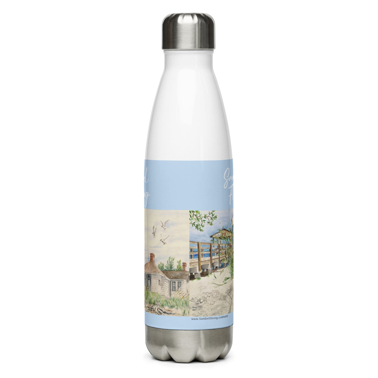 Sanibel Watercolor Water Bottle