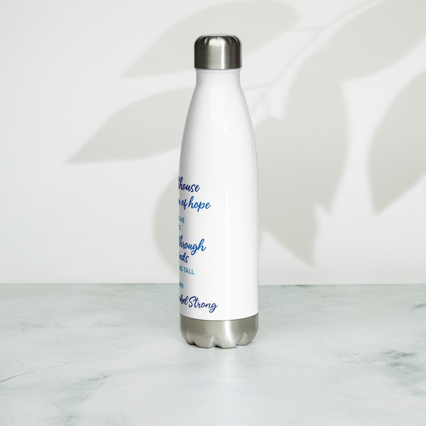 My Lighthouse Poem - Stainless Steel Water Bottle