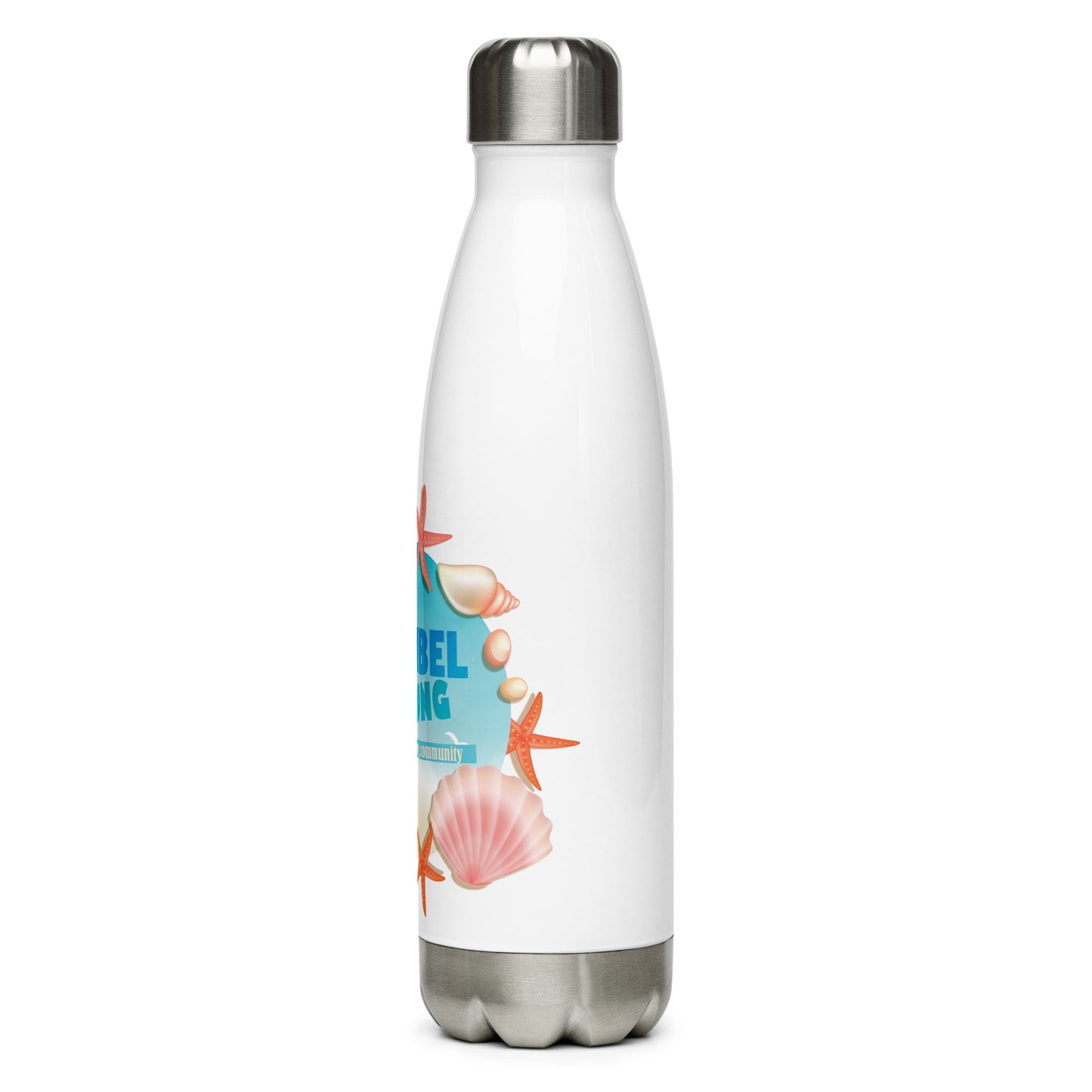 Sanibel Strong Starfish & Seashells - Stainless Steel Water Bottle