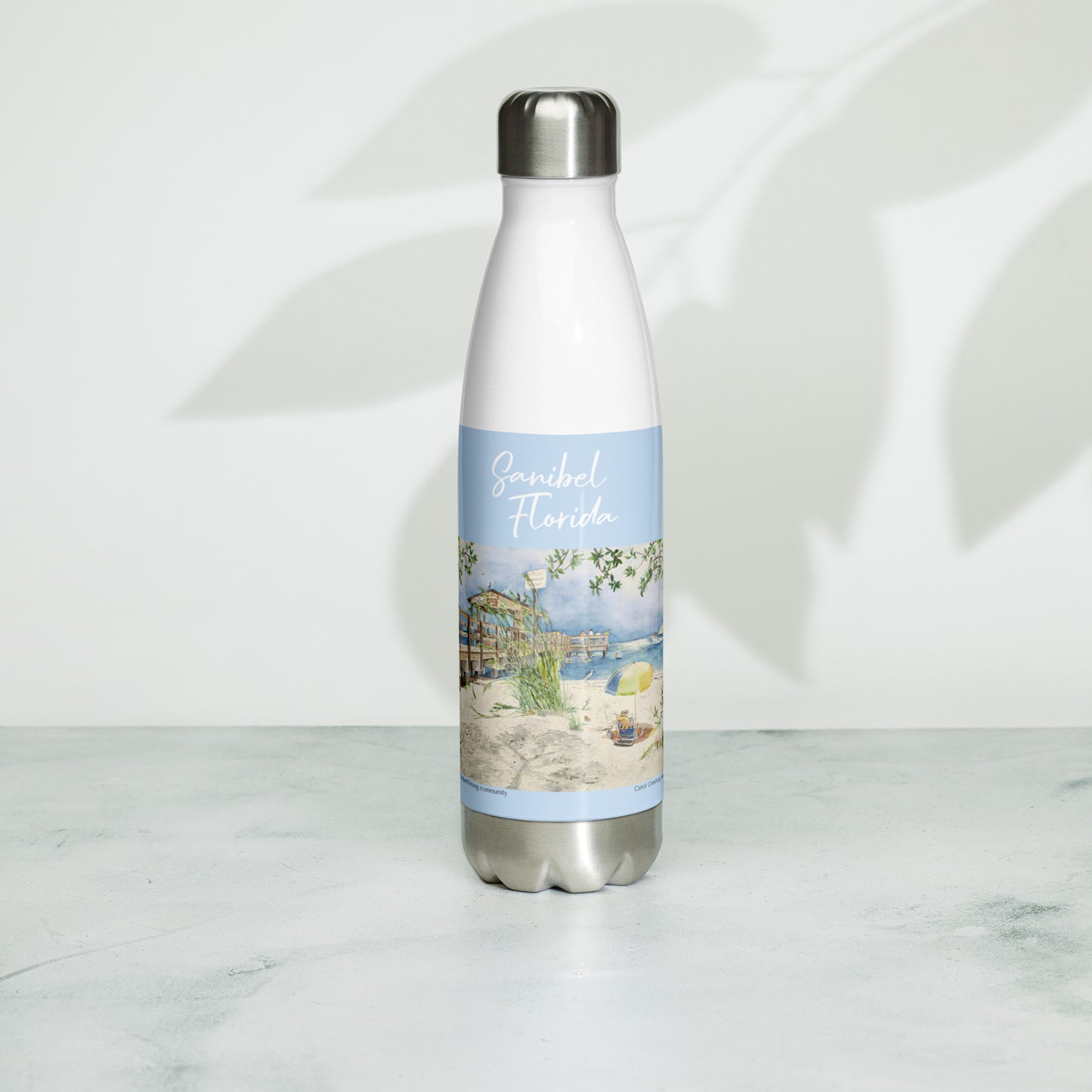 Sanibel Watercolor Water Bottle