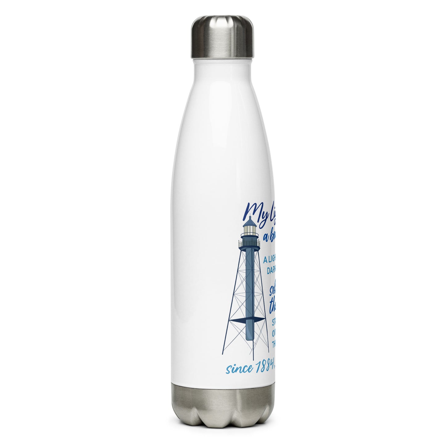 My Lighthouse Poem - Stainless Steel Water Bottle