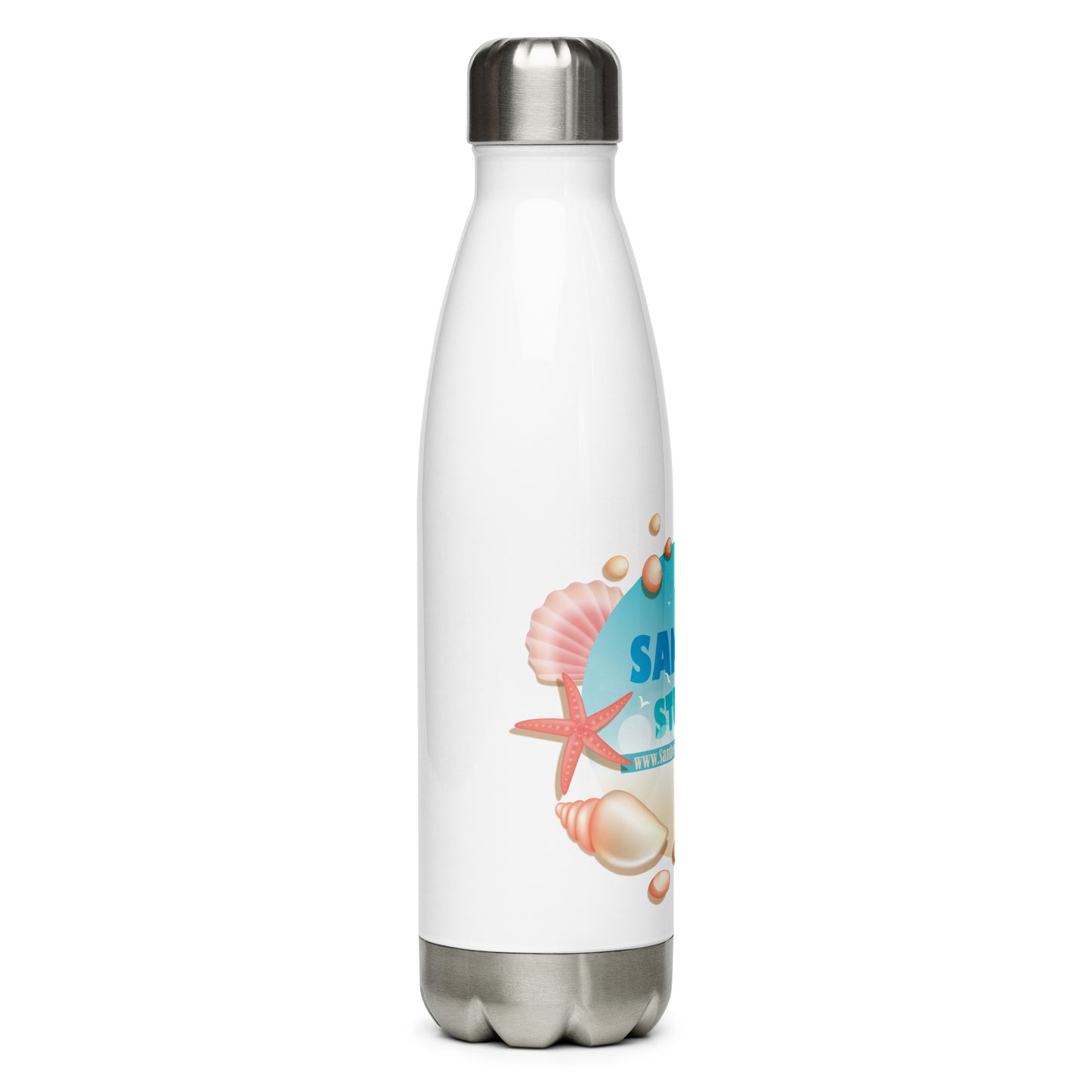 Sanibel Strong Starfish & Seashells - Stainless Steel Water Bottle
