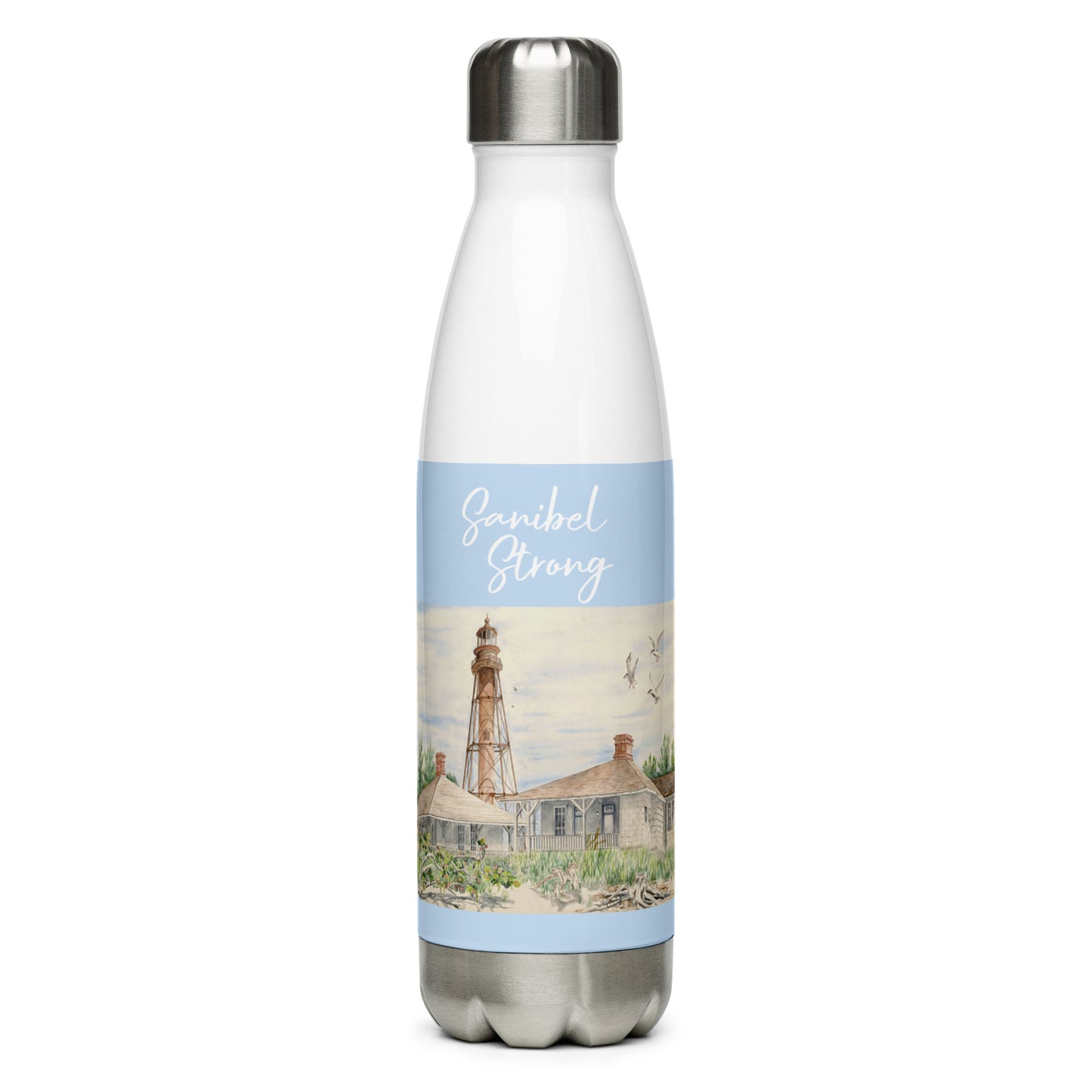 Sanibel Watercolor Water Bottle