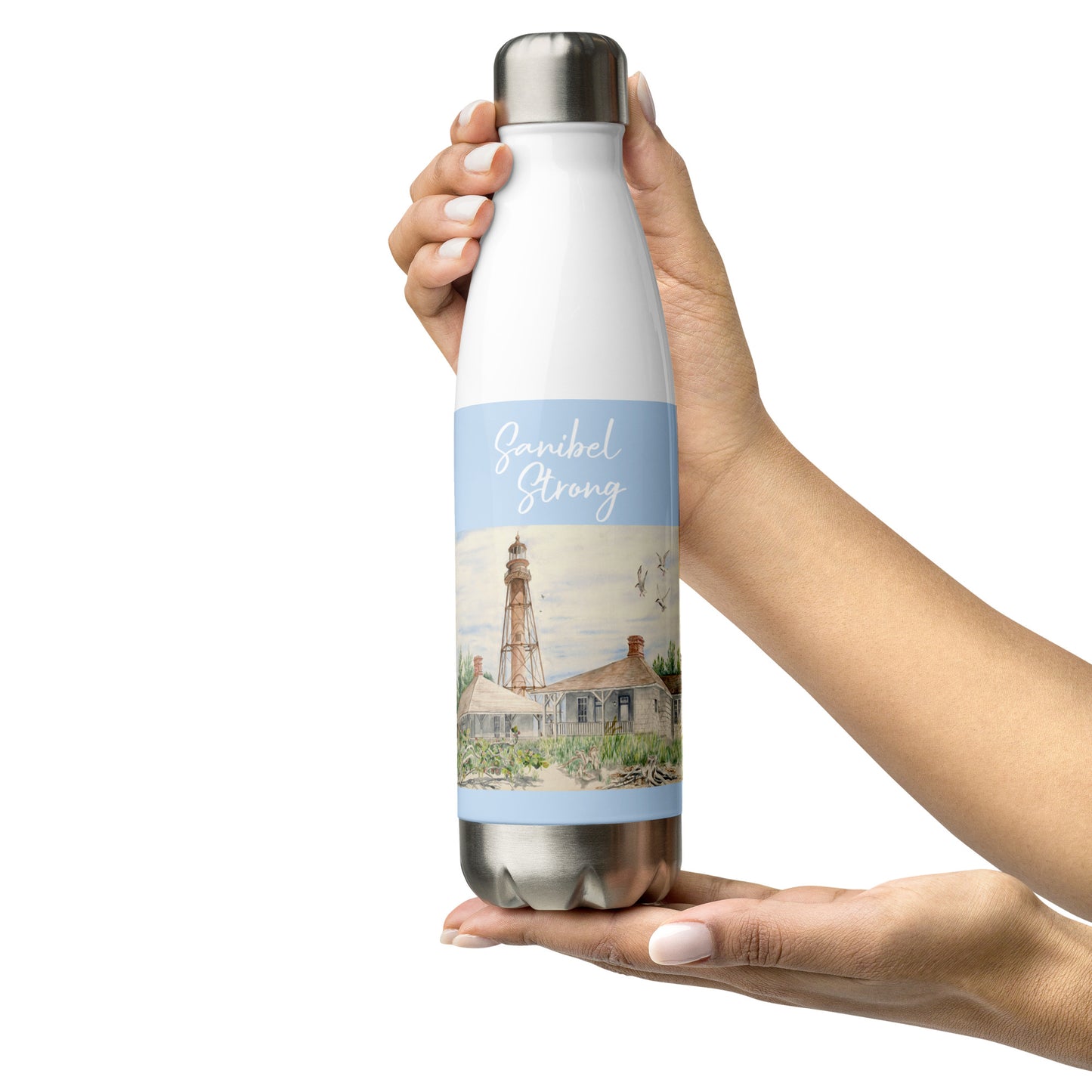 Sanibel Watercolor Water Bottle