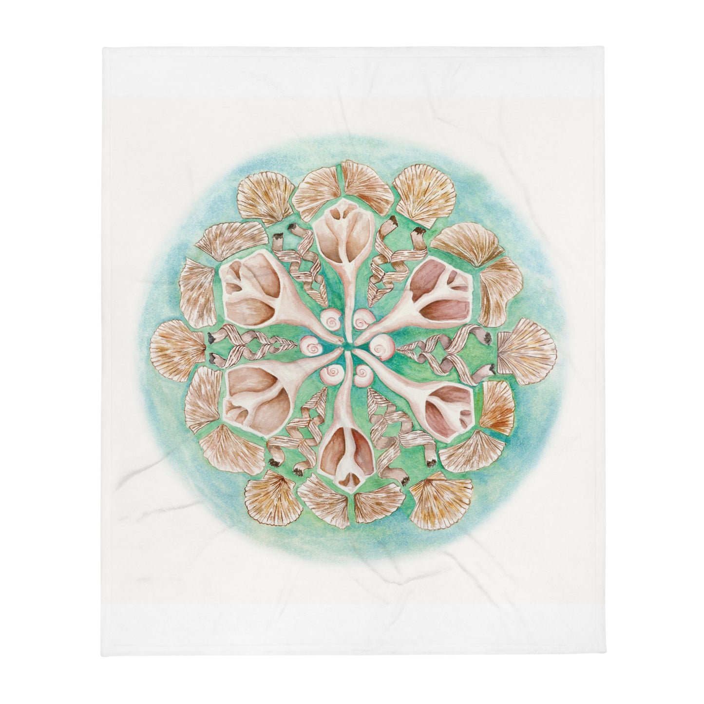 Sanibel Radial Shells Throw Blanket