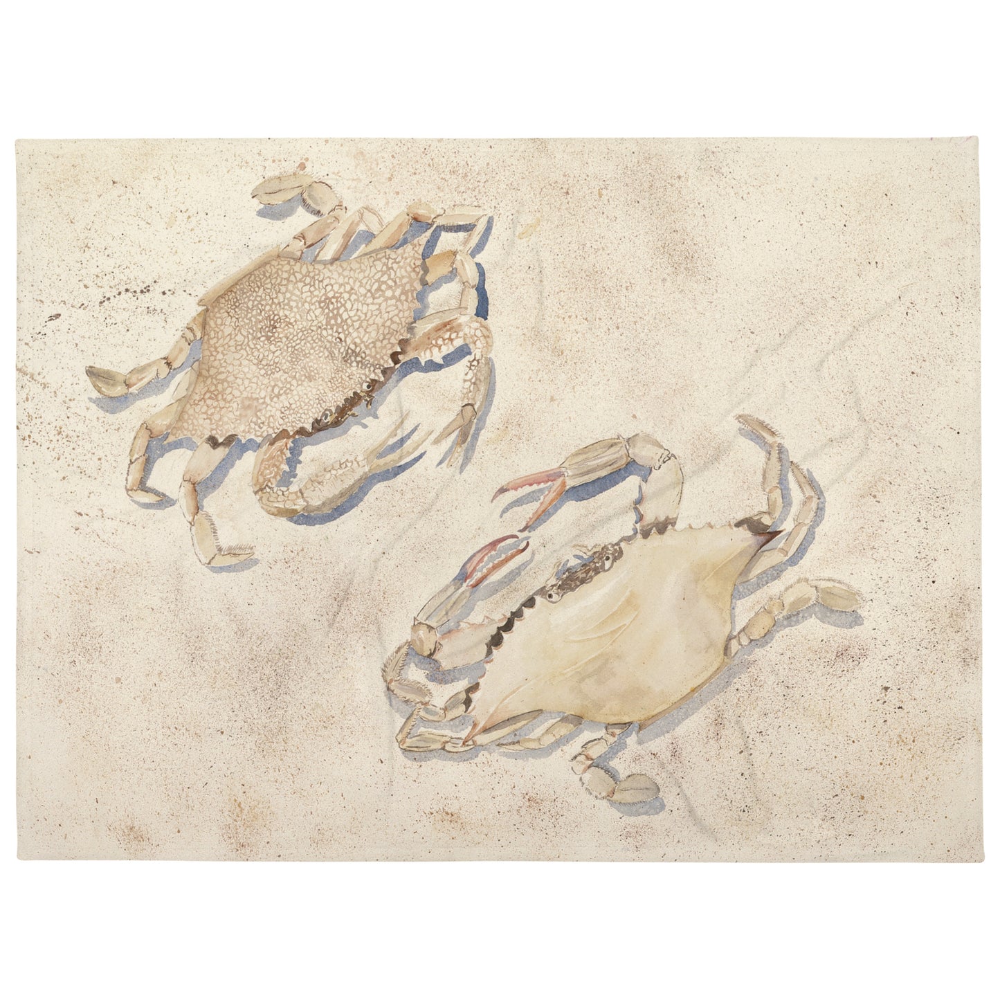 Sanibel Crabs Throw Blanket