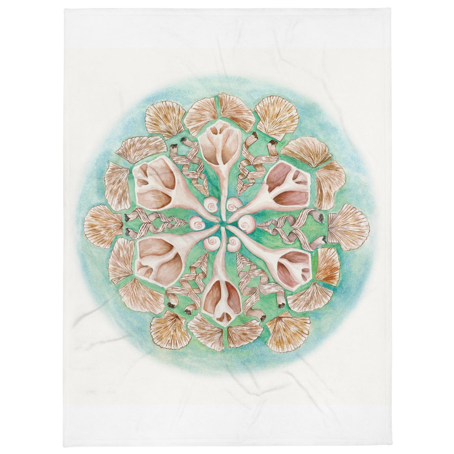 Sanibel Radial Shells Throw Blanket