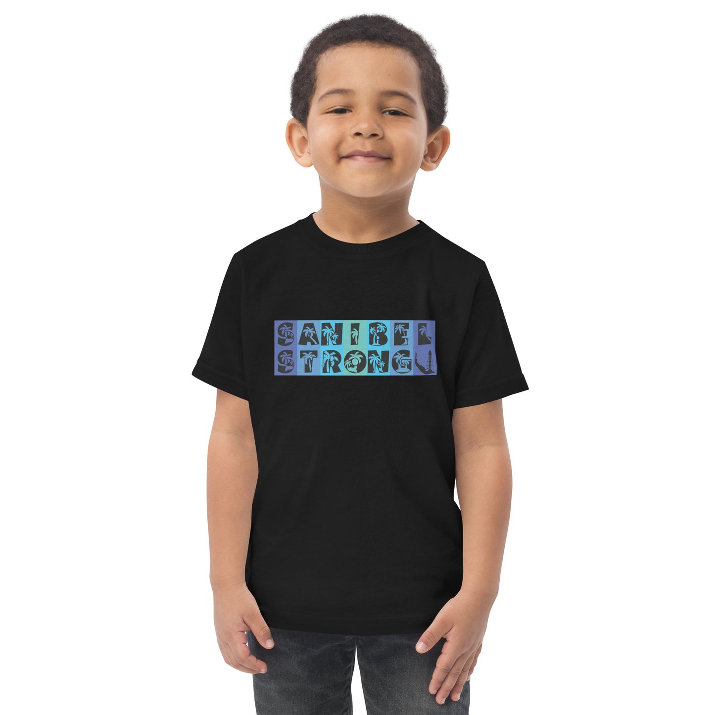 Sanibel Strong Toddler Shirt - Blue Design