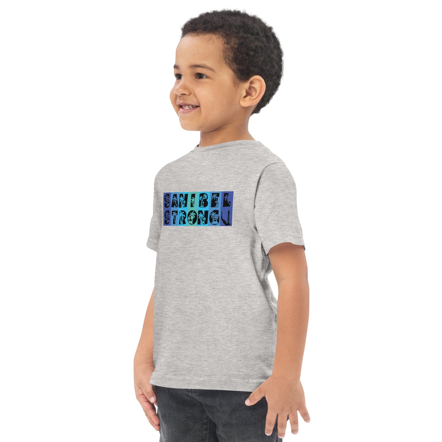 Sanibel Strong Toddler Shirt - Blue Design