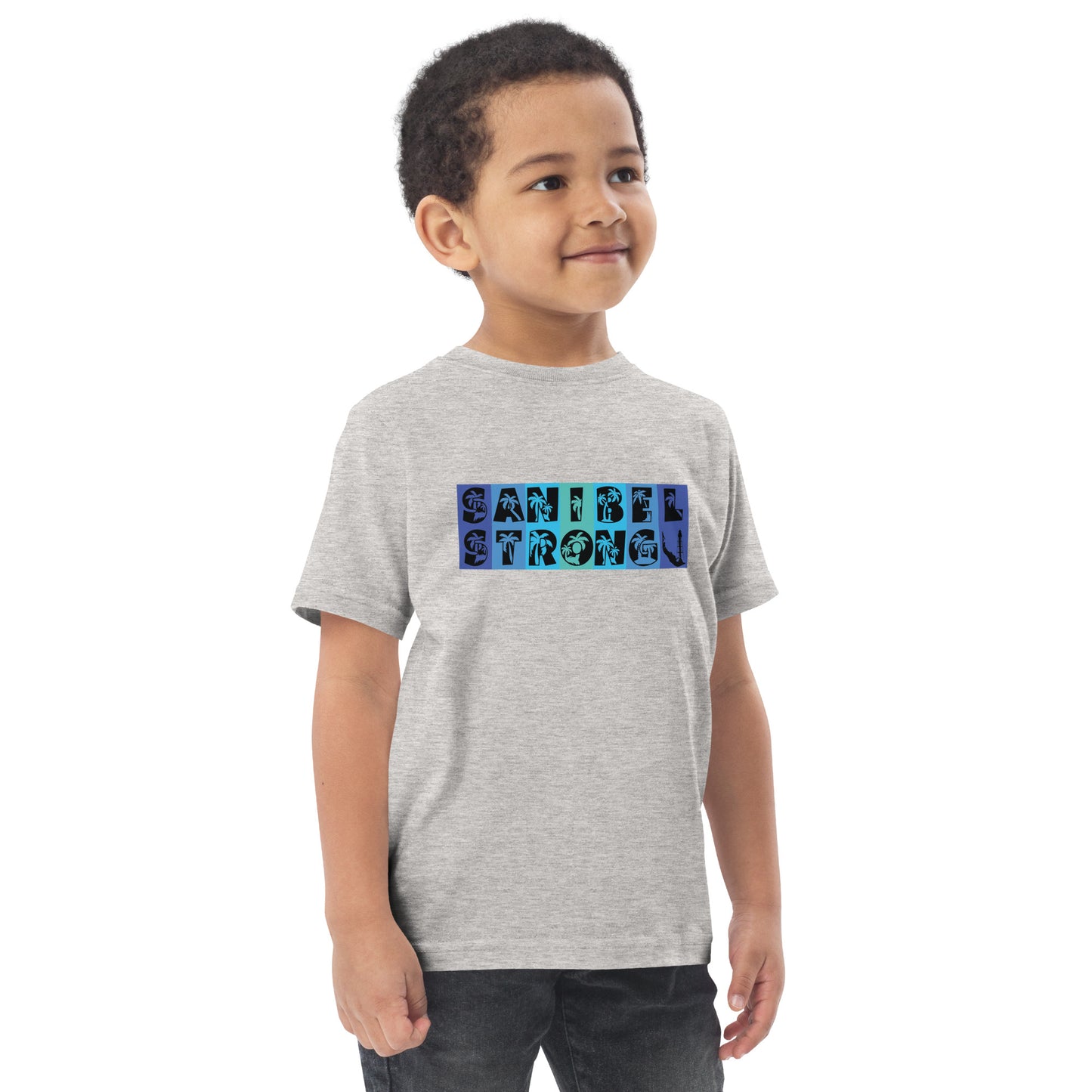 Sanibel Strong Toddler Shirt - Blue Design