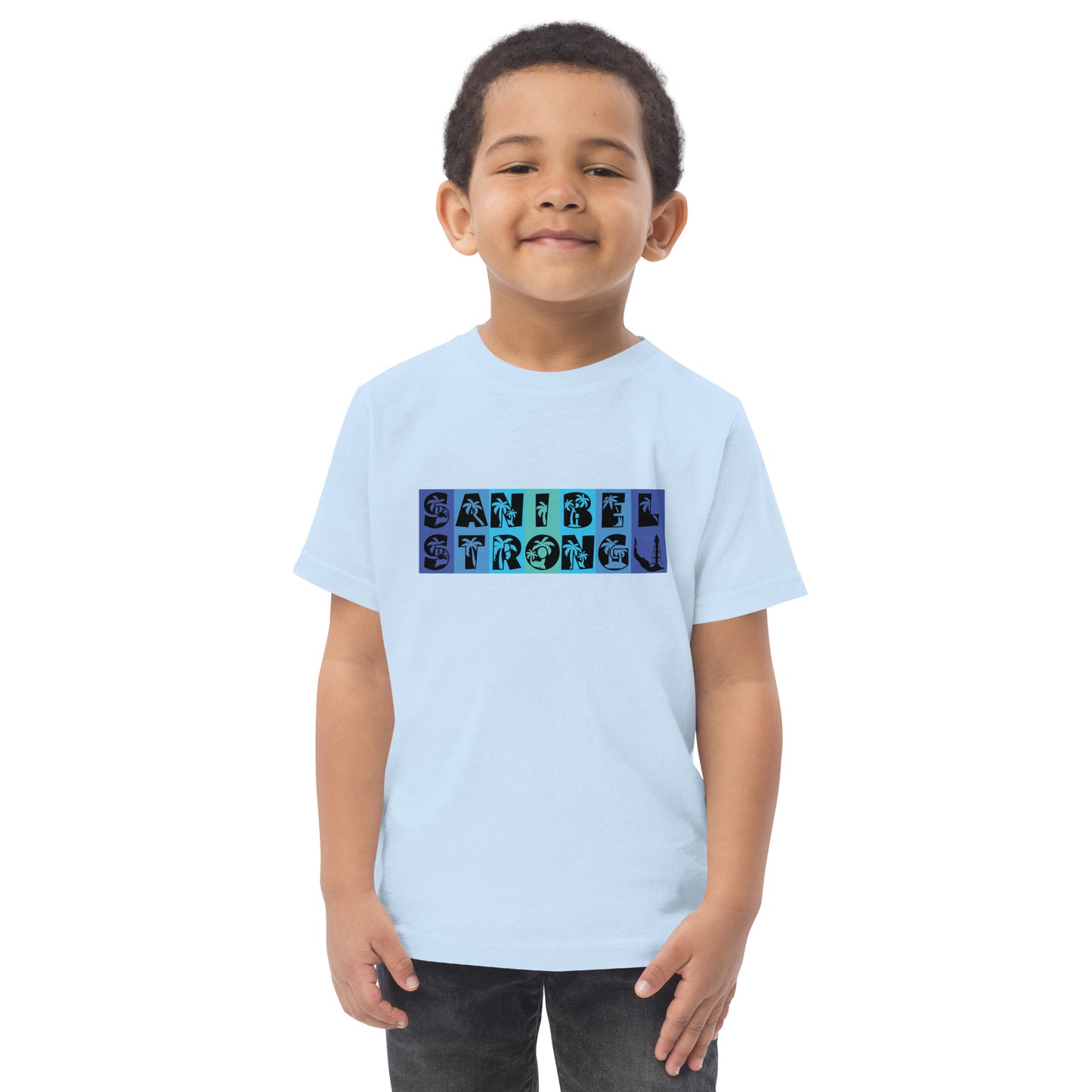 Sanibel Strong Toddler Shirt - Blue Design