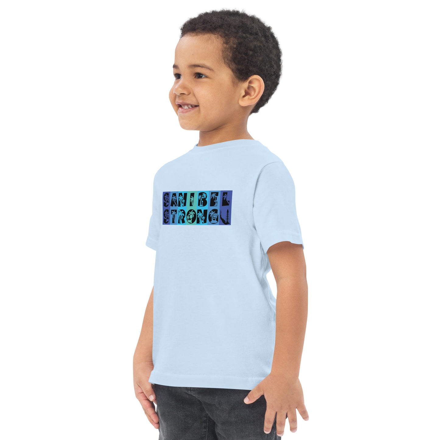 Sanibel Strong Toddler Shirt - Blue Design