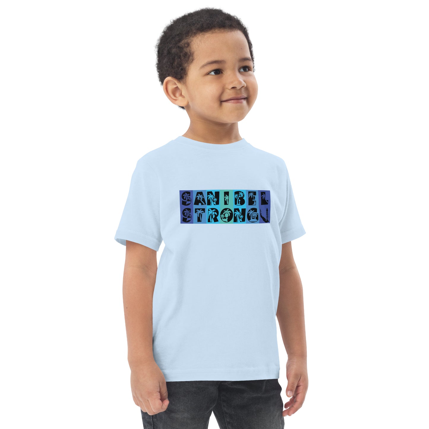Sanibel Strong Toddler Shirt - Blue Design
