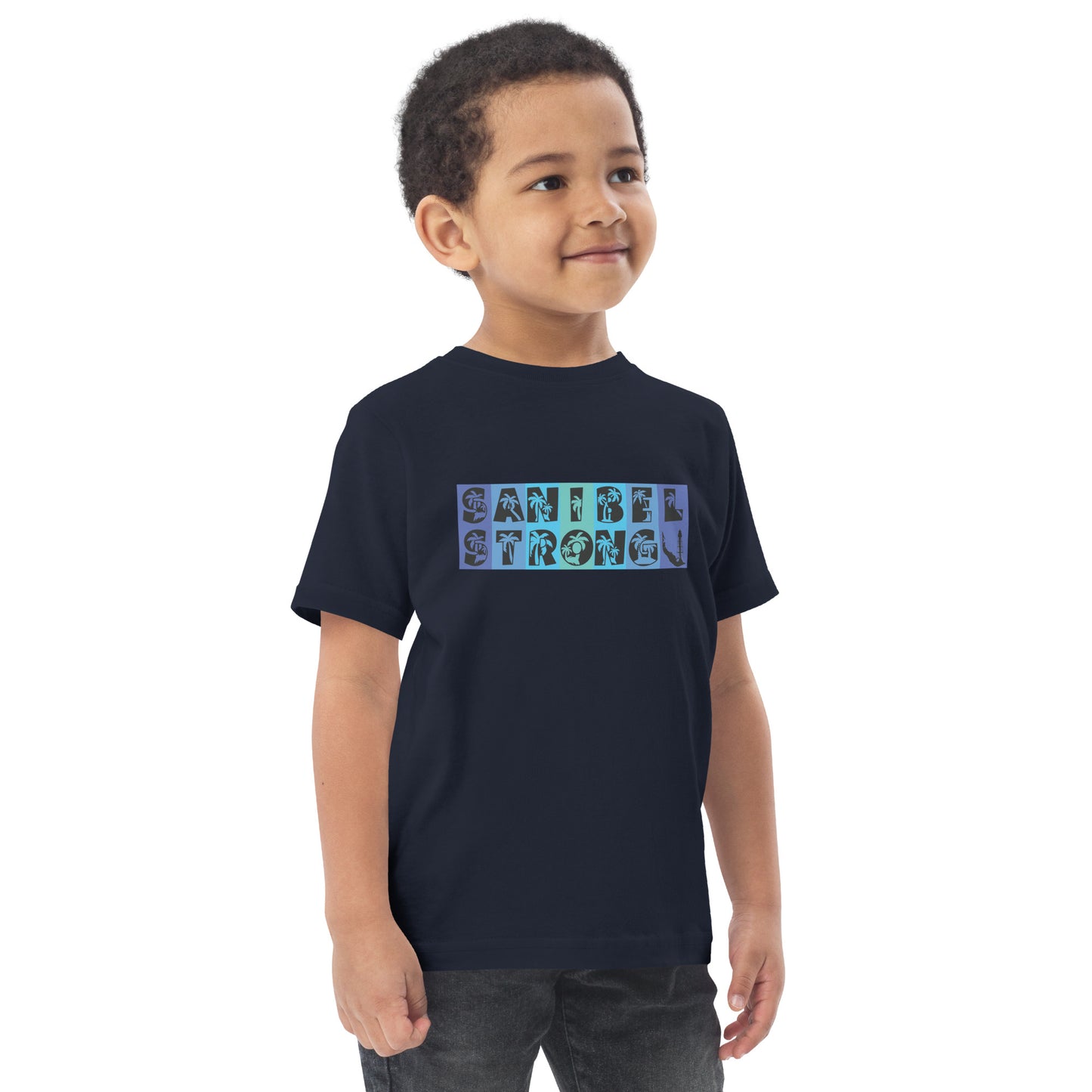 Sanibel Strong Toddler Shirt - Blue Design