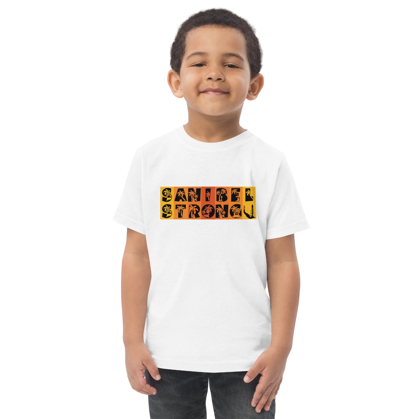 Sanibel Strong Toddler Shirt - Orange Design