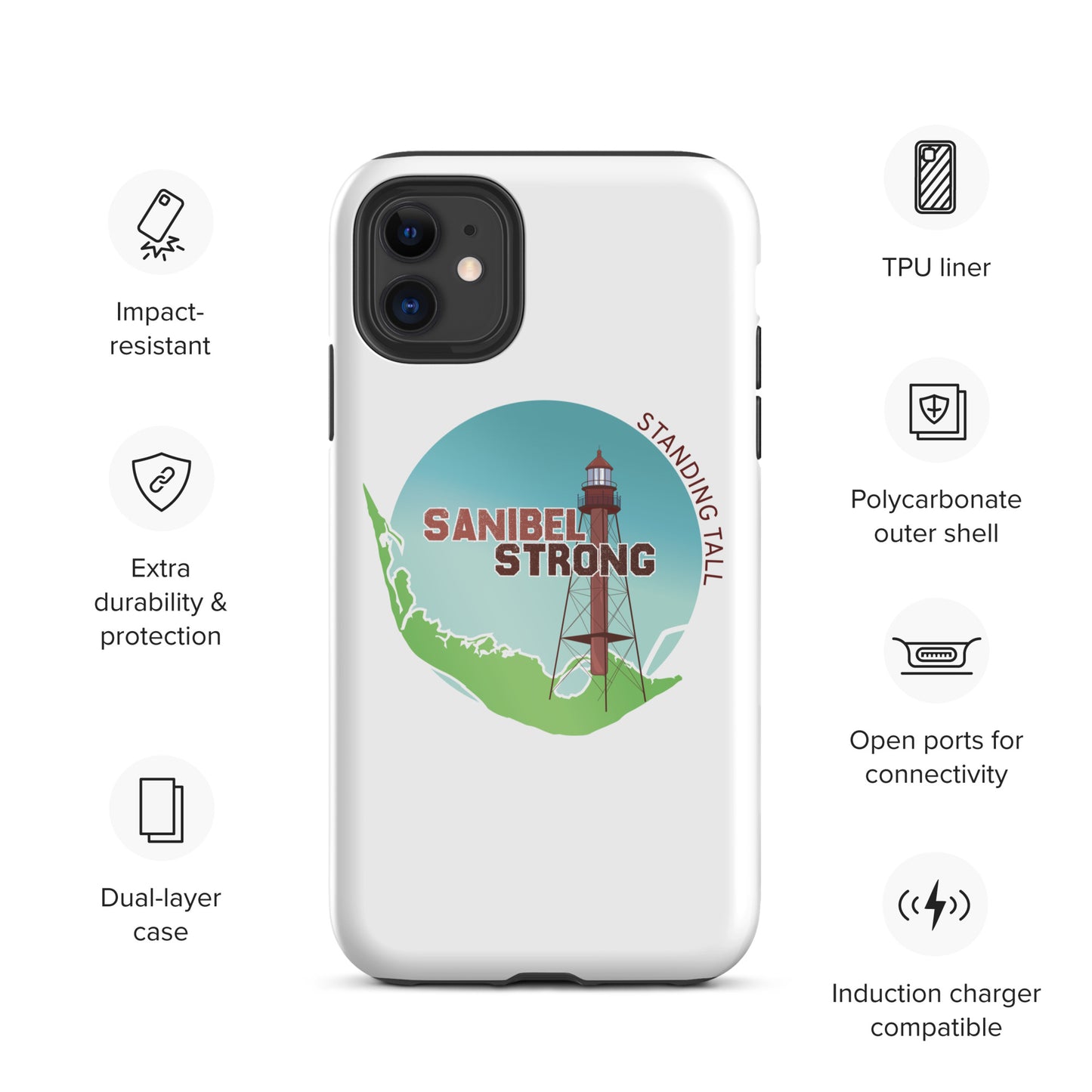 Sanibel Strong Standing Tall Tough iPhone case