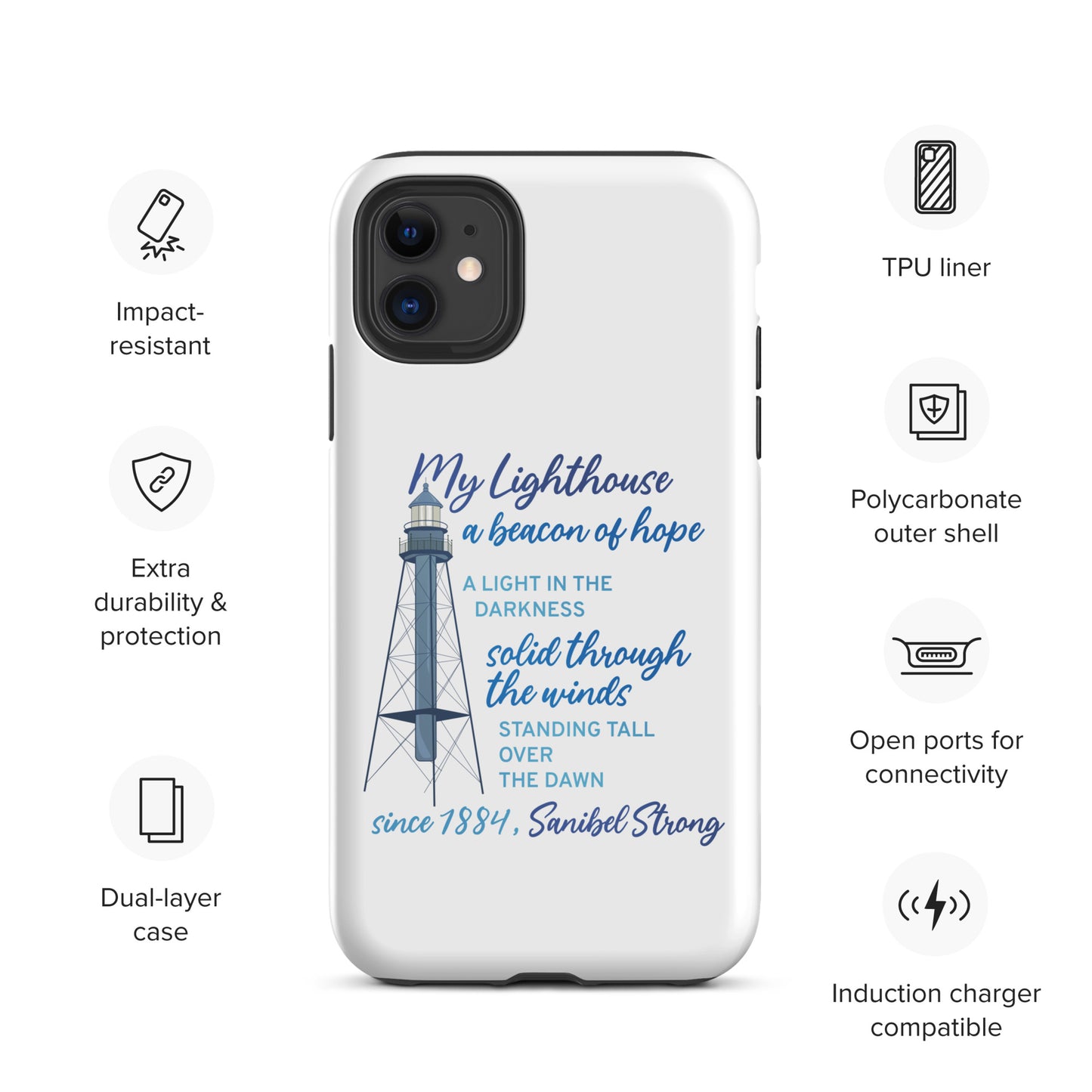 My Lighthouse Poem - iPhone Case