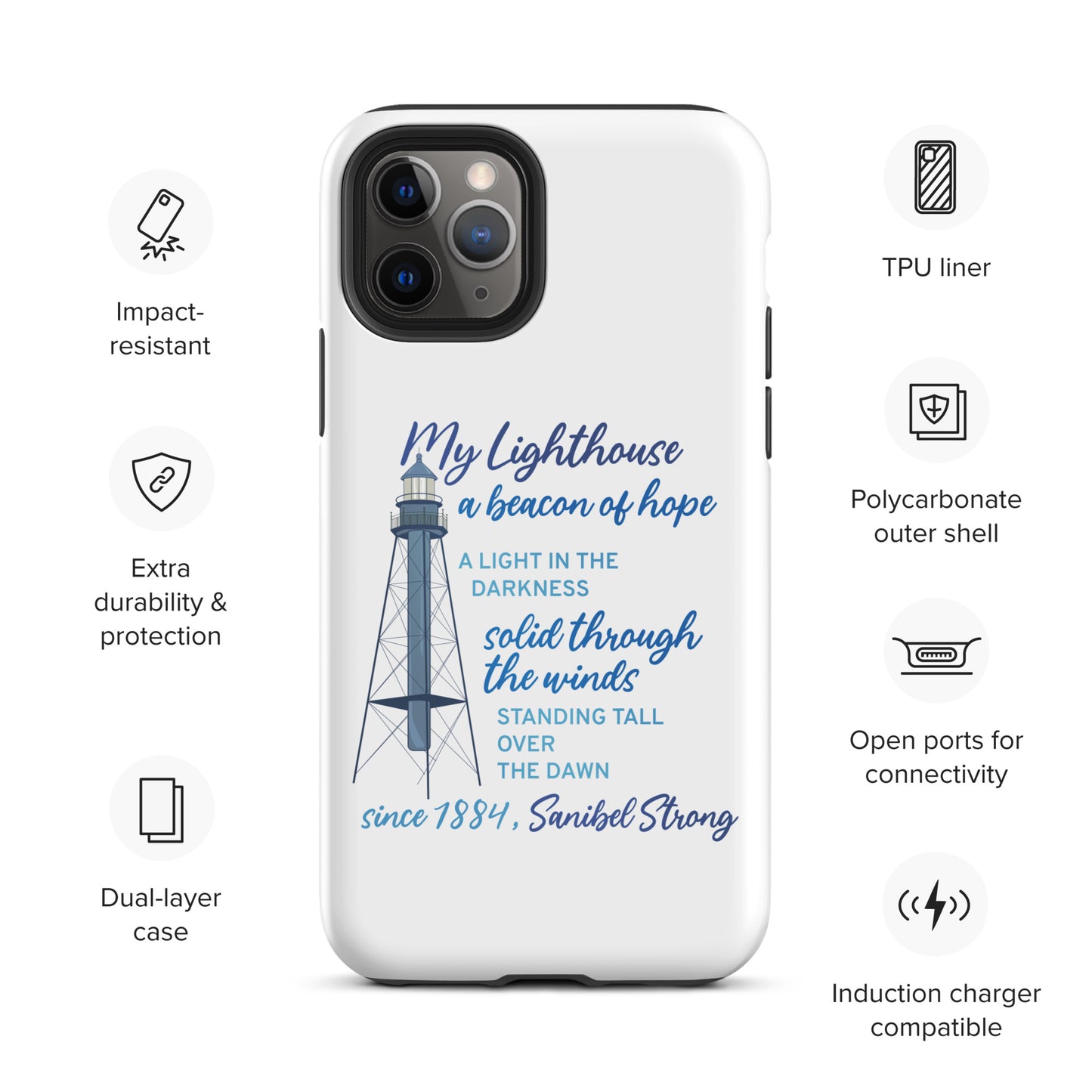 My Lighthouse Poem - iPhone Case