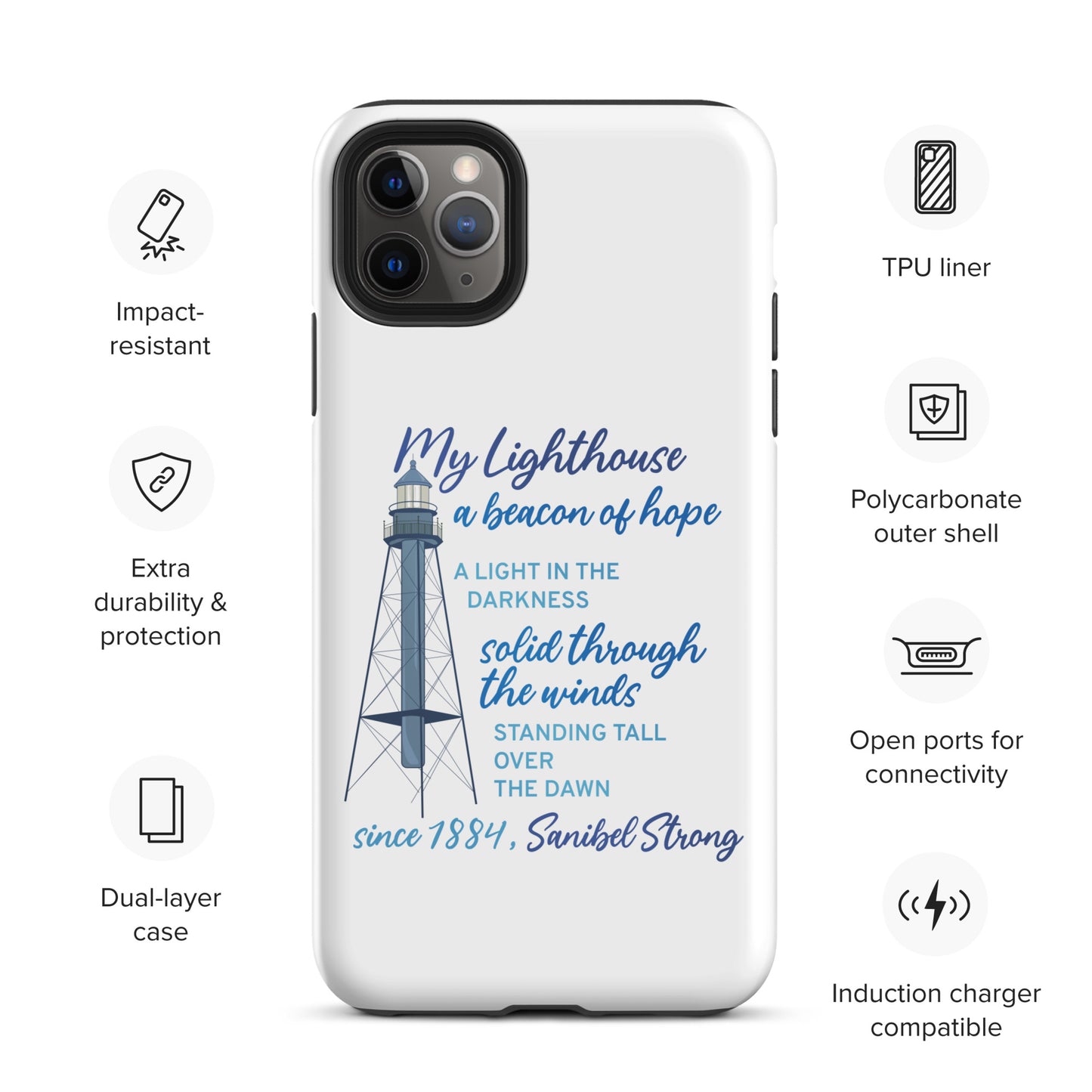 My Lighthouse Poem - iPhone Case
