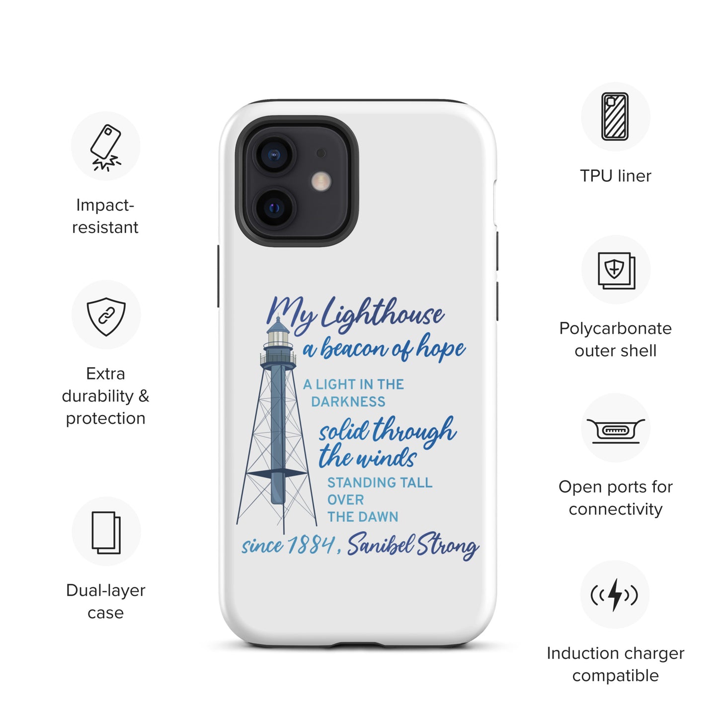 My Lighthouse Poem - iPhone Case