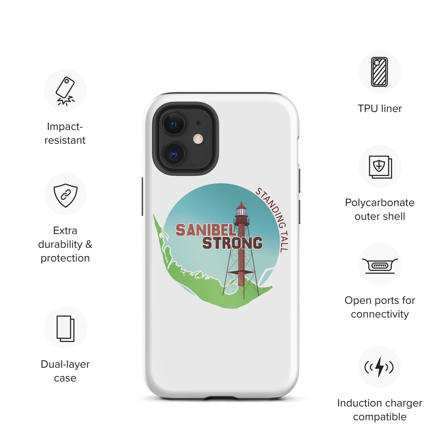 Sanibel Strong Standing Tall Tough iPhone case