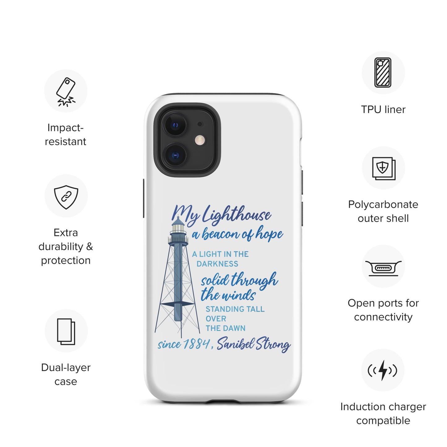 My Lighthouse Poem - iPhone Case
