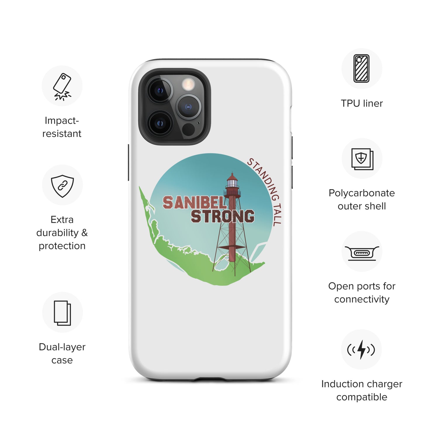 Sanibel Strong Standing Tall Tough iPhone case