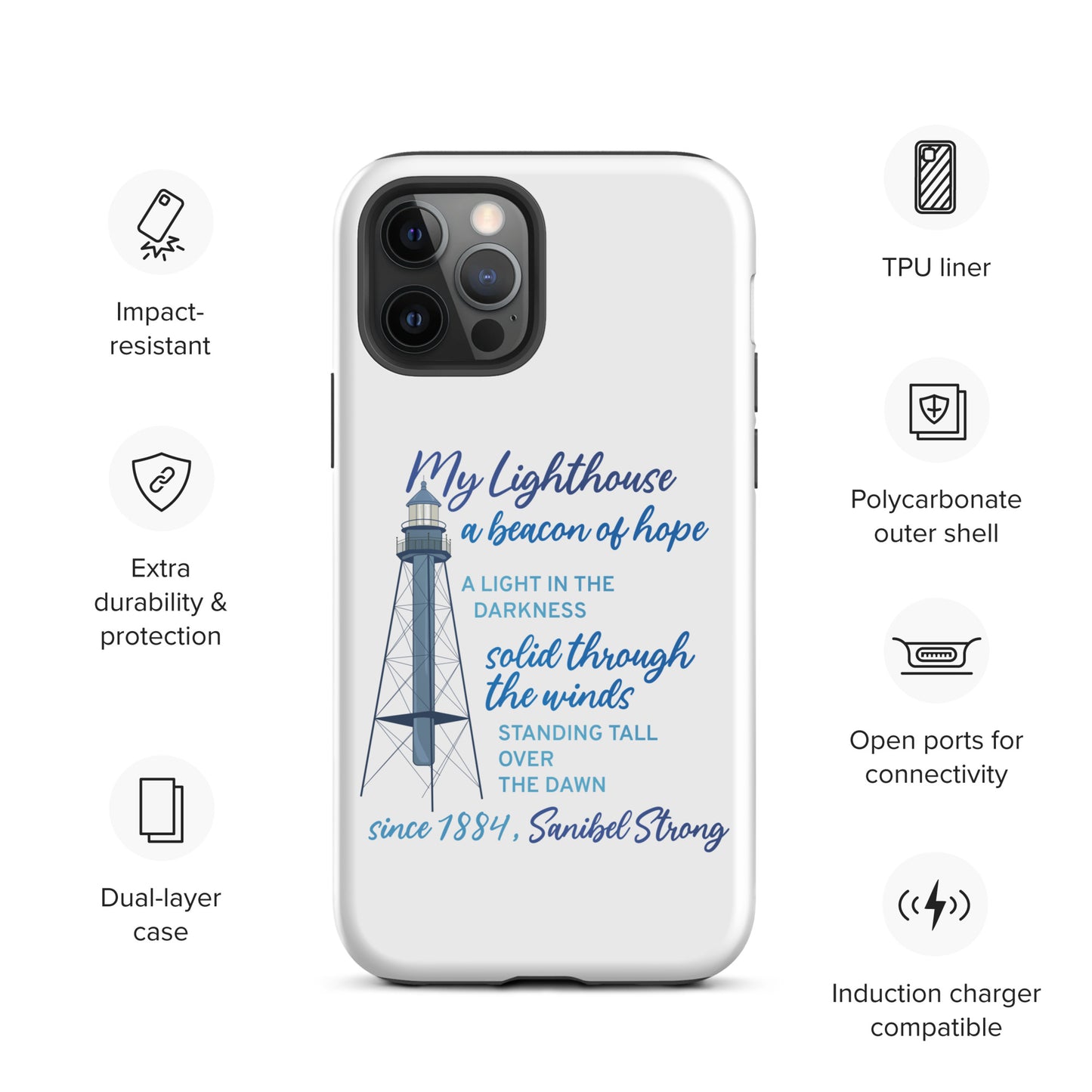My Lighthouse Poem - iPhone Case