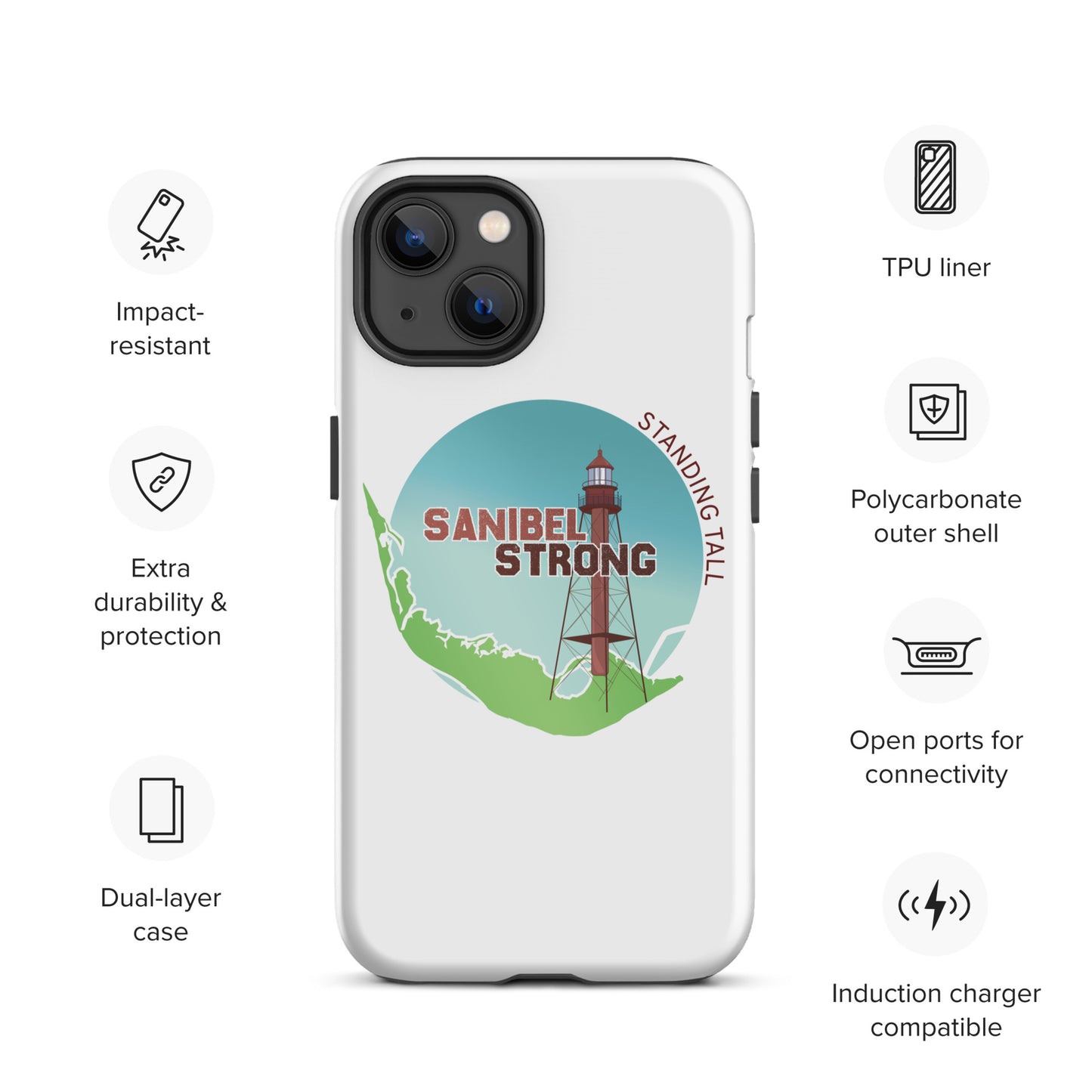 Sanibel Strong Standing Tall Tough iPhone case