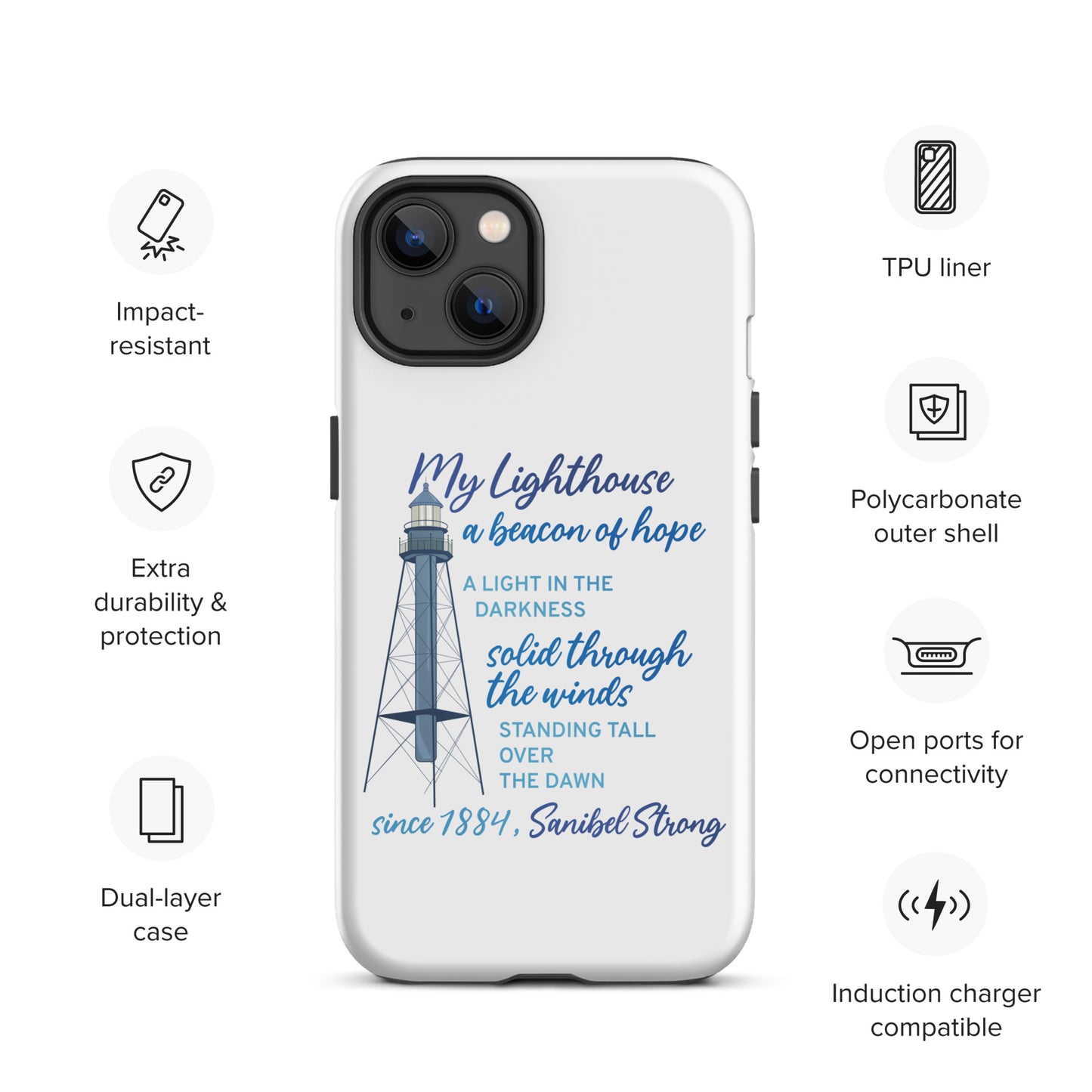 My Lighthouse Poem - iPhone Case