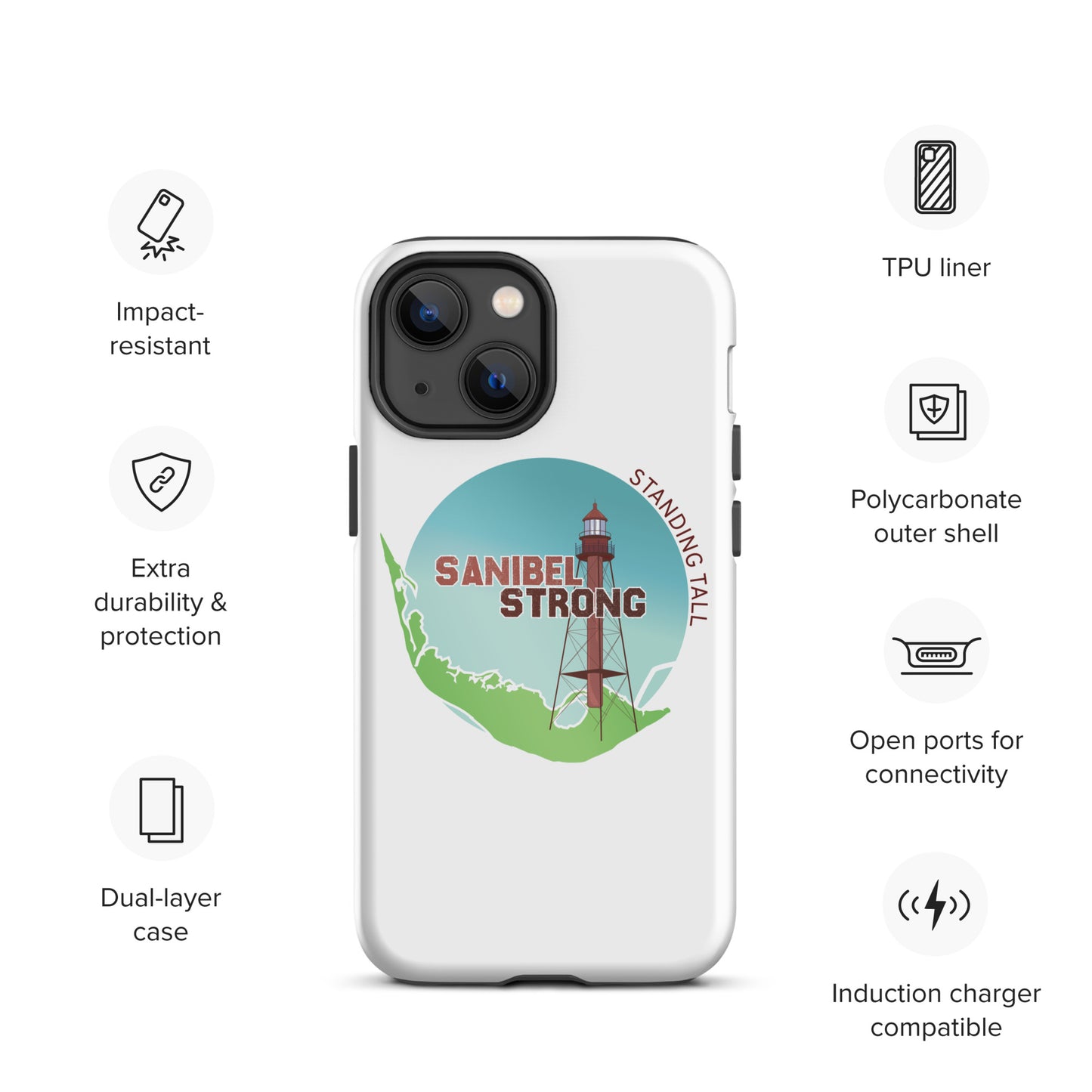 Sanibel Strong Standing Tall Tough iPhone case
