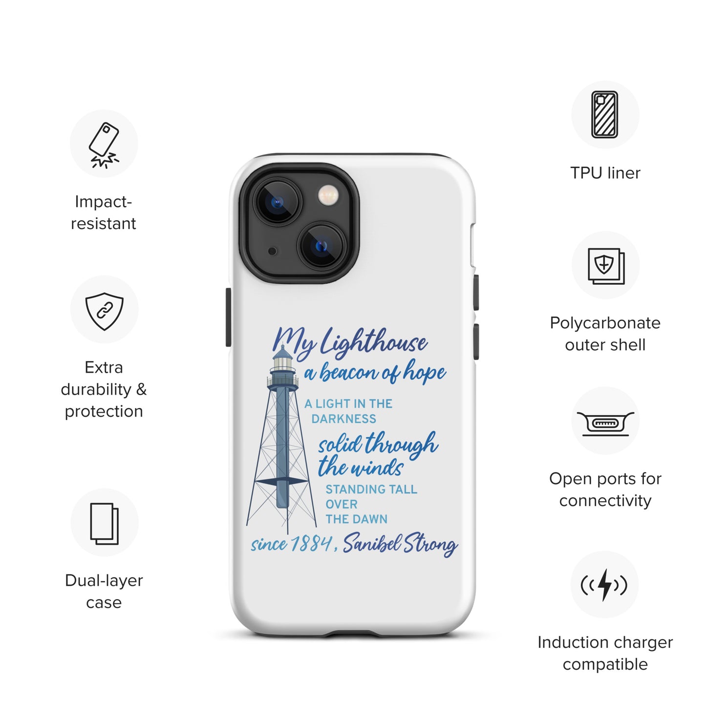 My Lighthouse Poem - iPhone Case