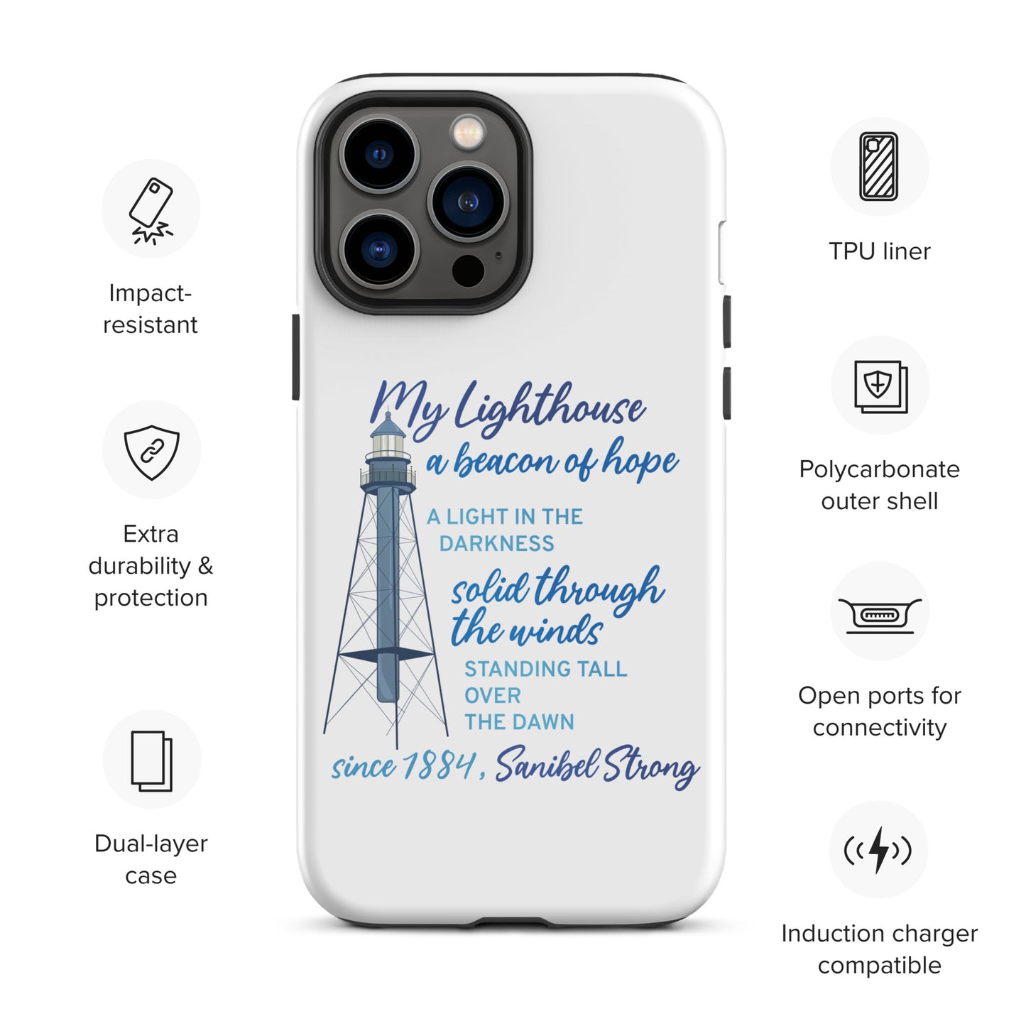 My Lighthouse Poem - iPhone Case