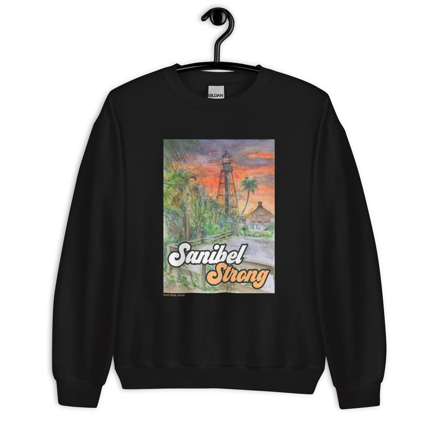 Sanibel Strong Scott Kish Watercolor Unisex Sweatshirt