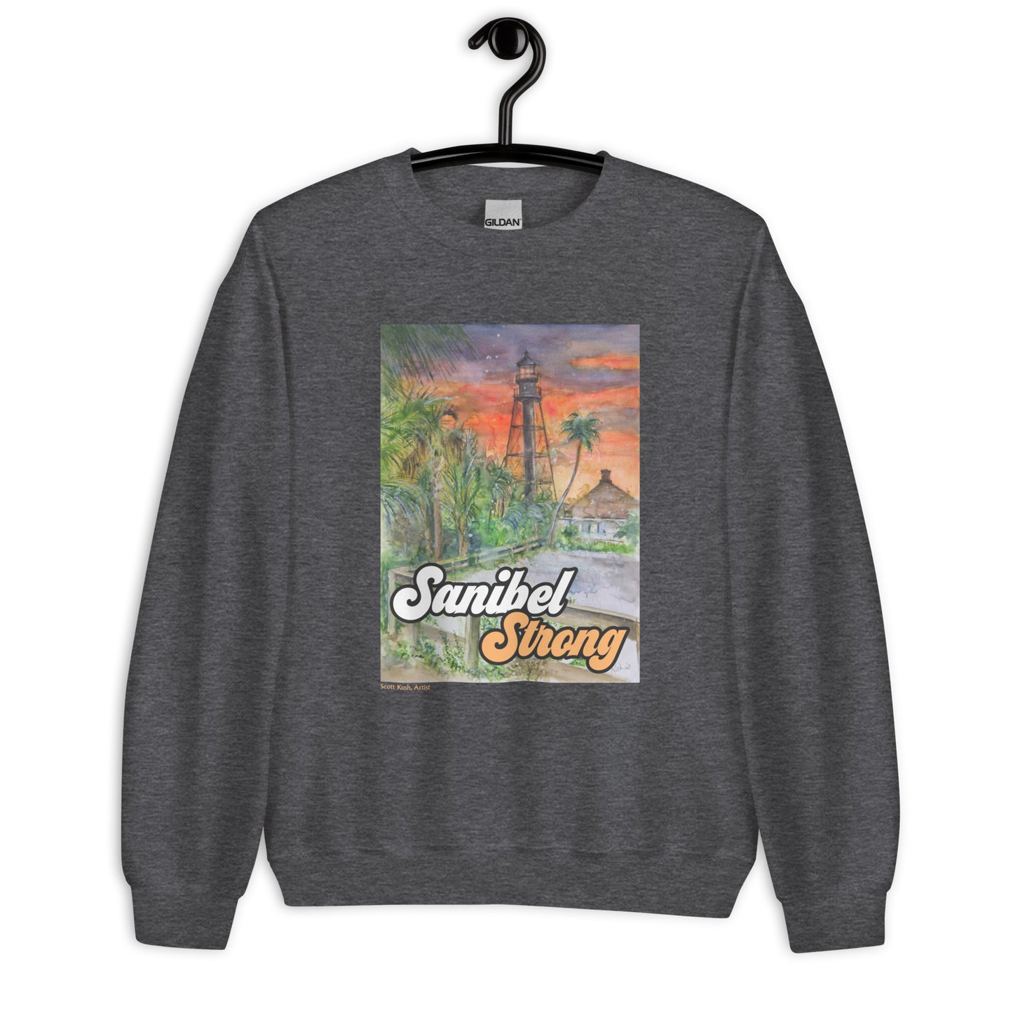 Sanibel Strong Scott Kish Watercolor Unisex Sweatshirt