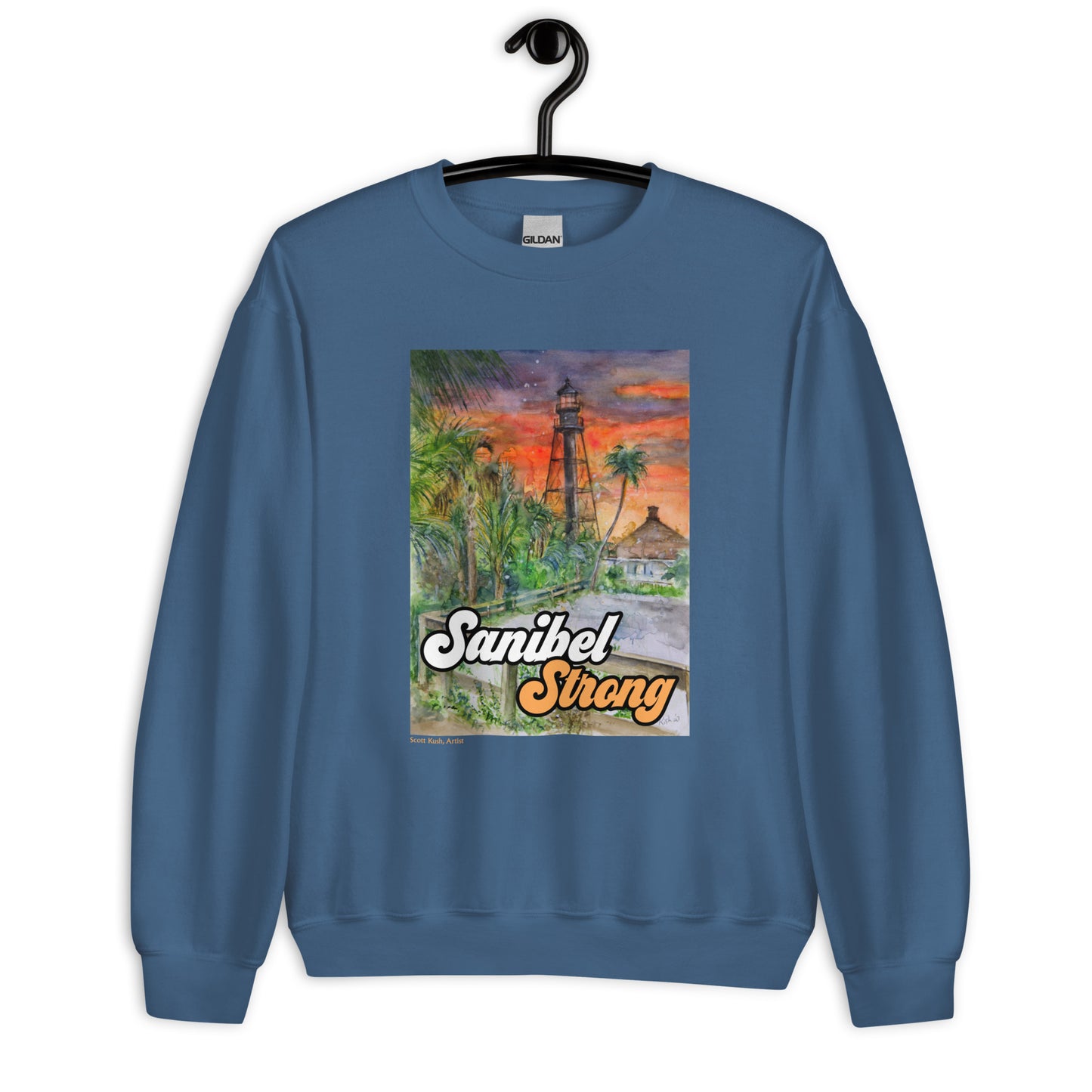 Sanibel Strong Scott Kish Watercolor Unisex Sweatshirt