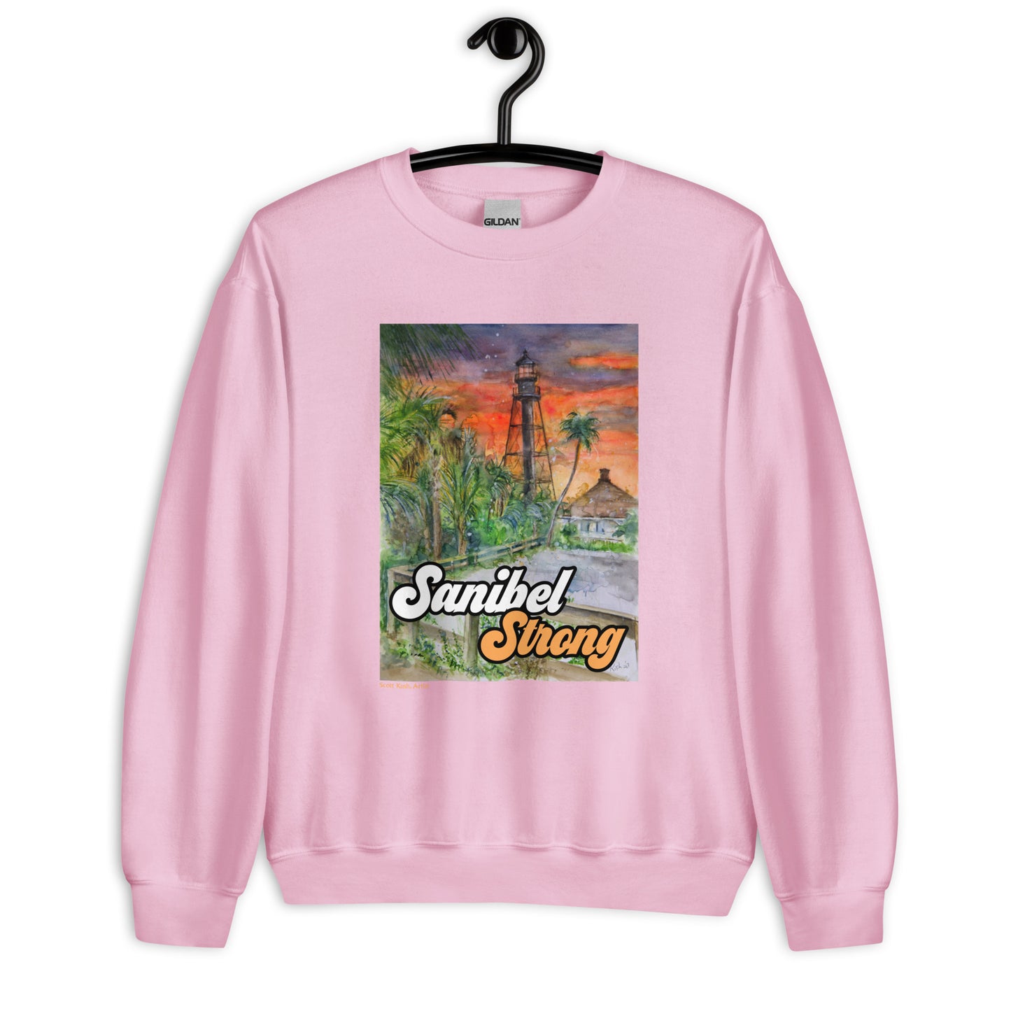 Sanibel Strong Scott Kish Watercolor Unisex Sweatshirt