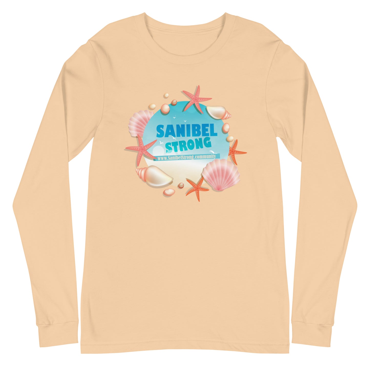 Sanibel Strong Starfish & Seashells - Unisex Long Sleeve Tee