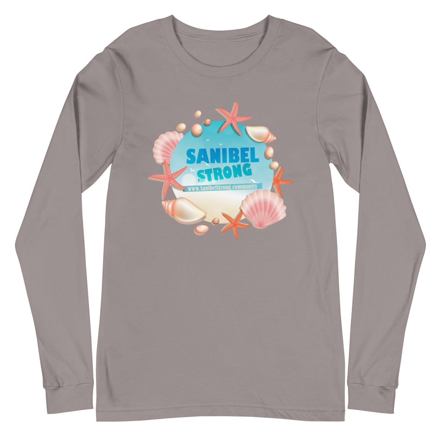 Sanibel Strong Starfish & Seashells - Unisex Long Sleeve Tee