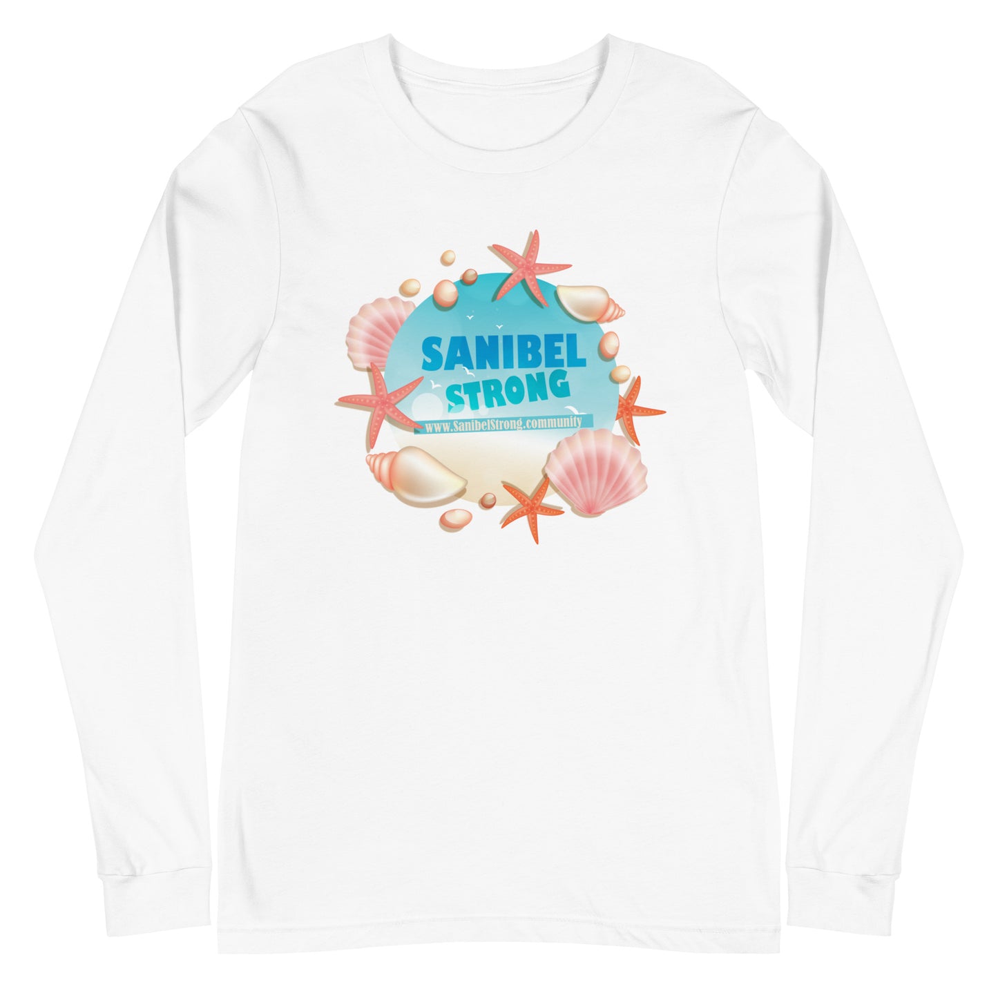 Sanibel Strong Starfish & Seashells - Unisex Long Sleeve Tee