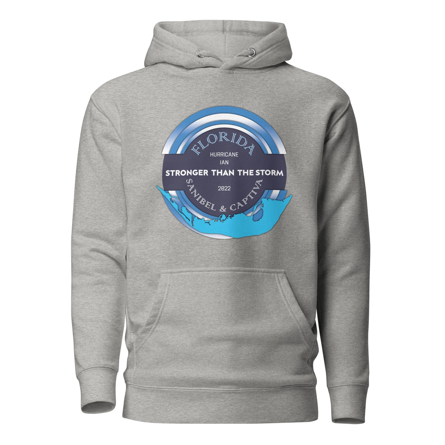 Sanibel Captiva Stronger Than The Storm Unisex Hoodie - Blue Design