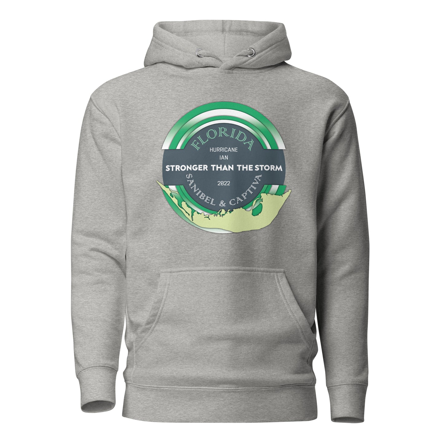 Sanibel Captiva Stronger Than The Storm Unisex Hoodie - True Green Design
