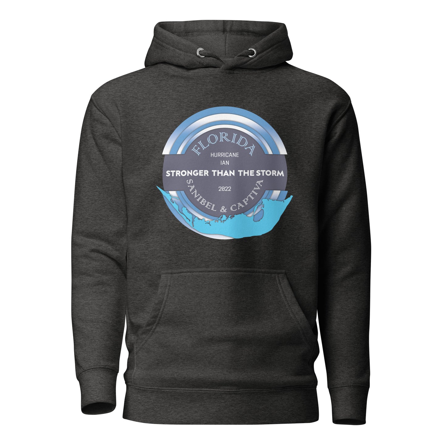 Sanibel Captiva Stronger Than The Storm Unisex Hoodie - Blue Design