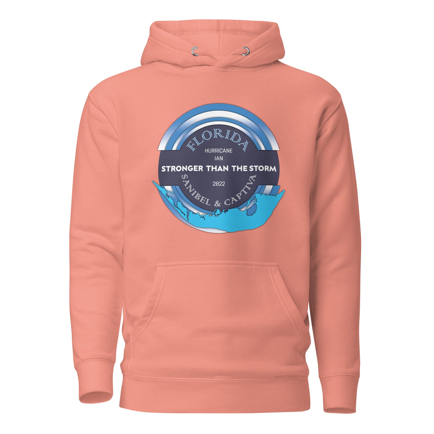 Sanibel Captiva Stronger Than The Storm Unisex Hoodie - Blue Design