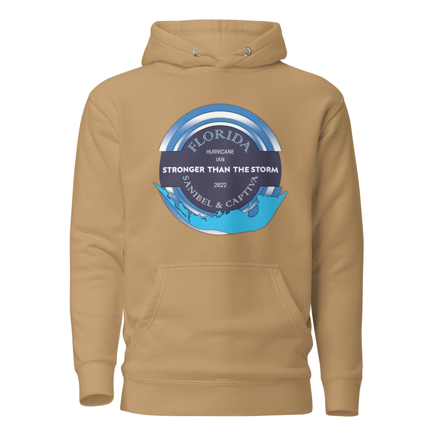 Sanibel Captiva Stronger Than The Storm Unisex Hoodie - Blue Design