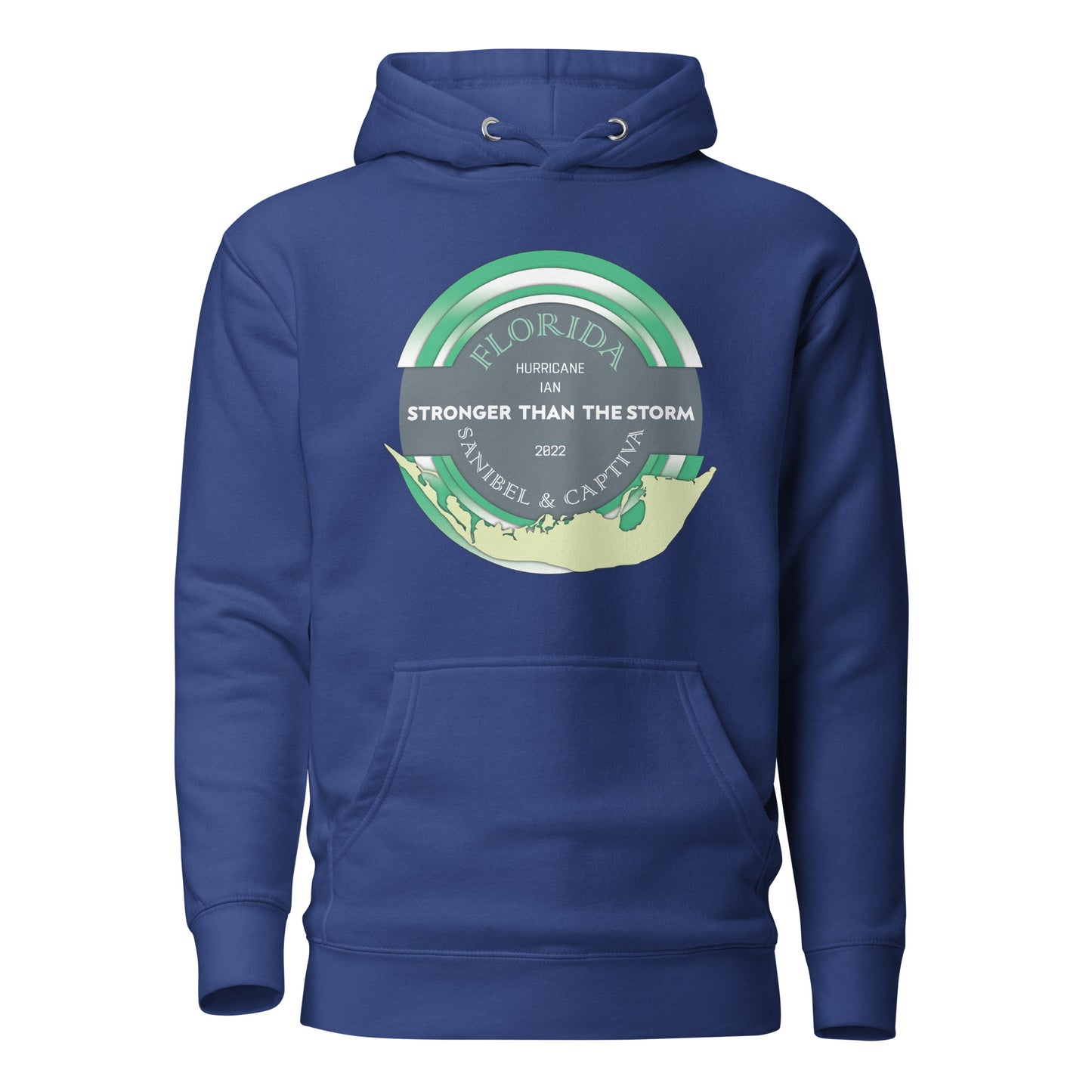 Sanibel Captiva Stronger Than The Storm Unisex Hoodie - True Green Design