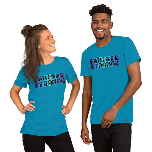 Sanibel Strong Shirt - Palm Tree Lettering