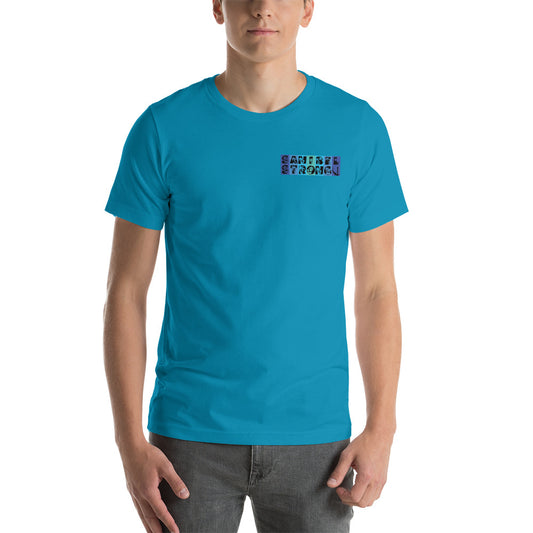 Sanibel Strong Shirt - Palm Tree Lettering (2 sided design)
